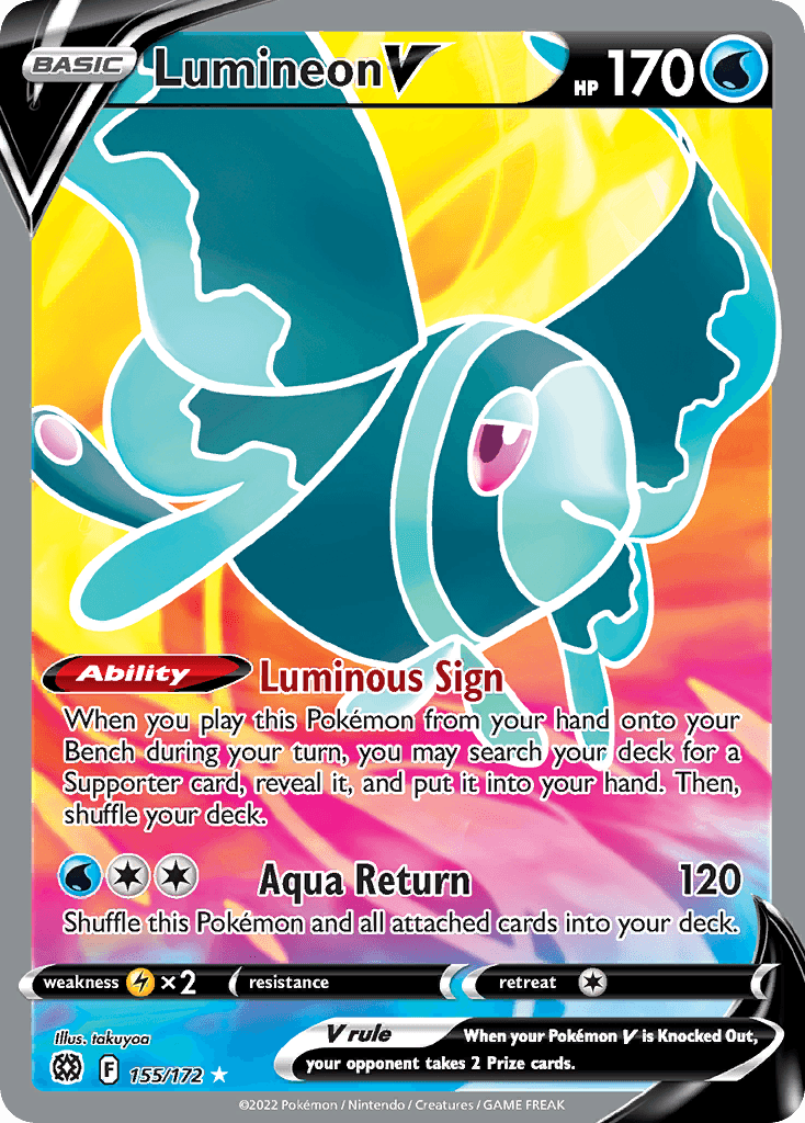 Lumineon V Pokémon card
