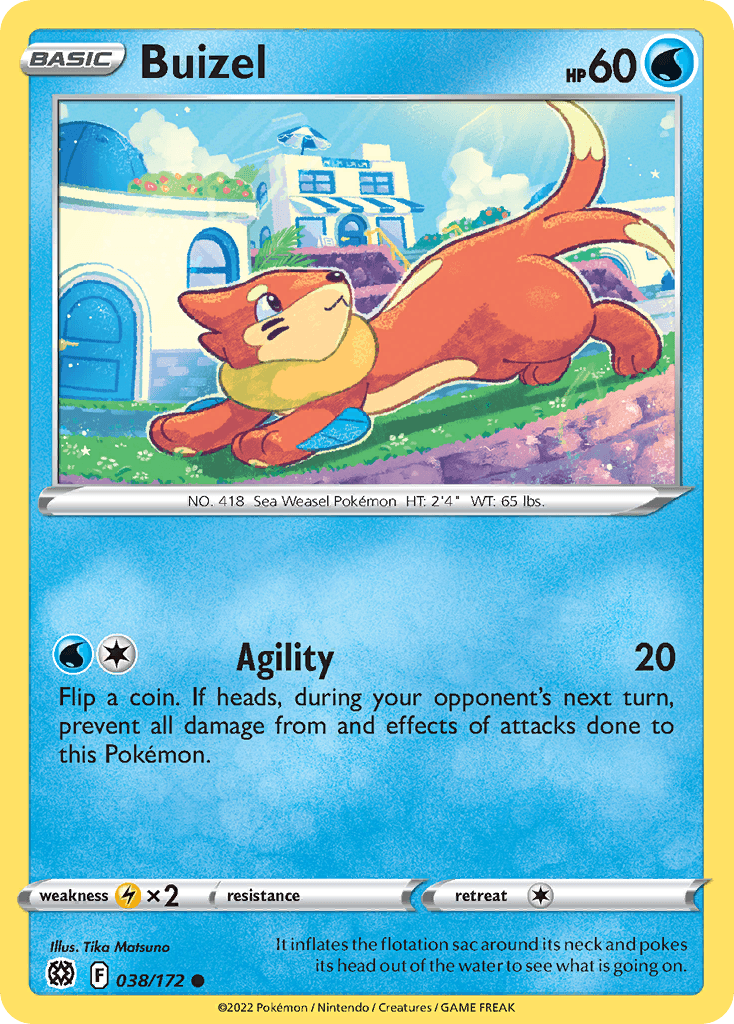 Buizel Pokémon card
