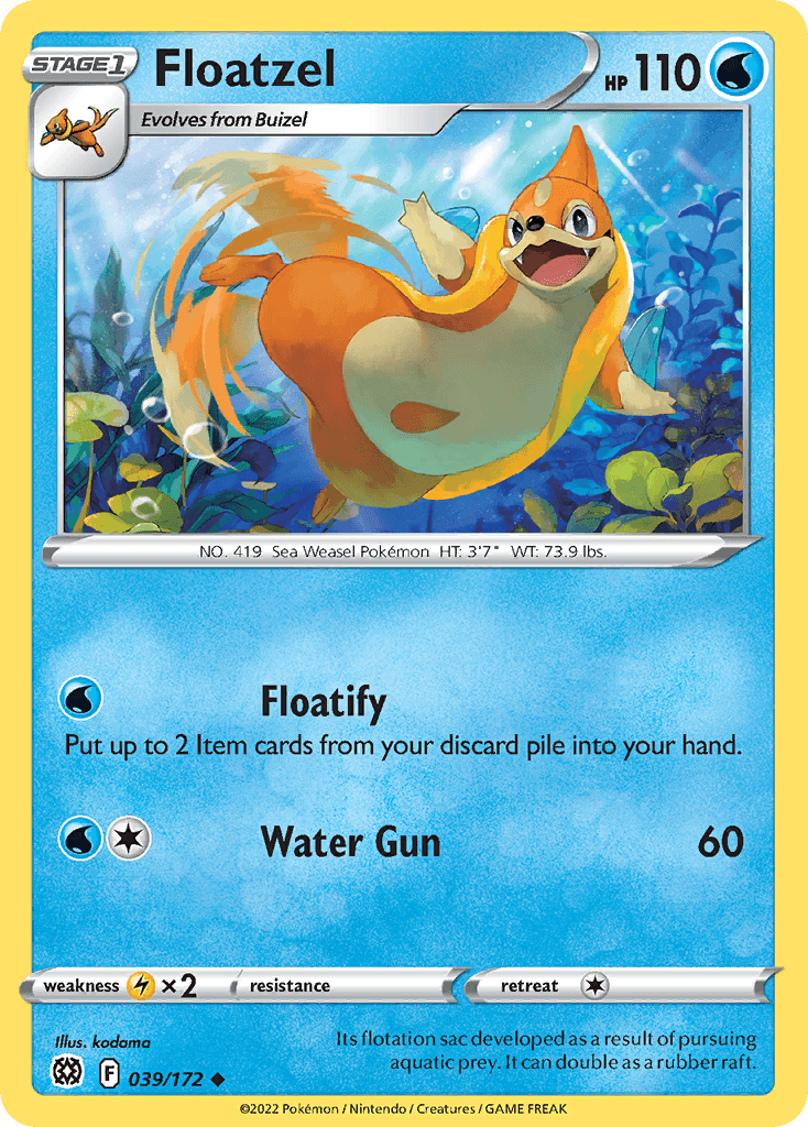 Floatzel Pokémon card