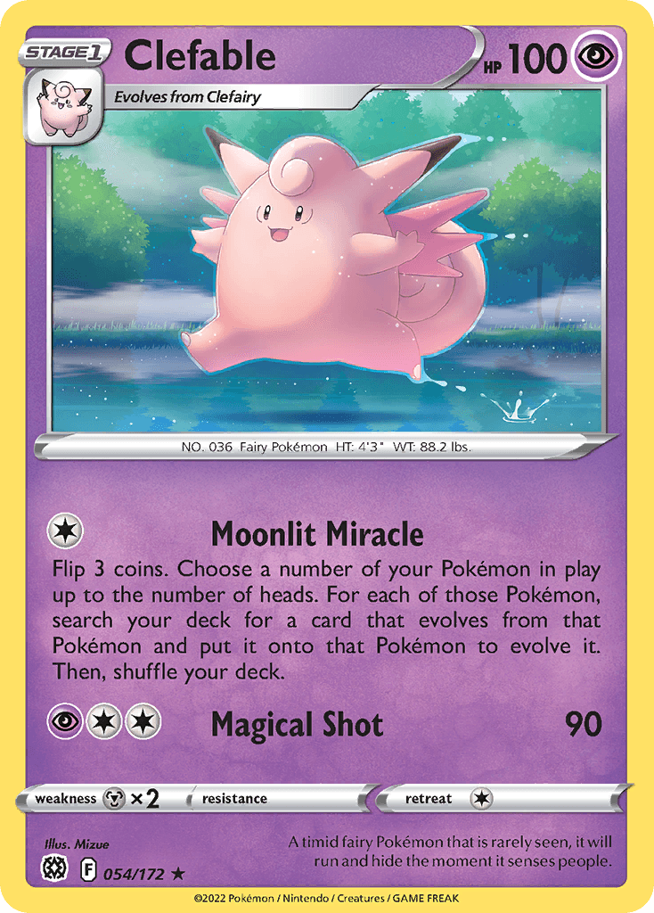 Clefable Pokémon card
