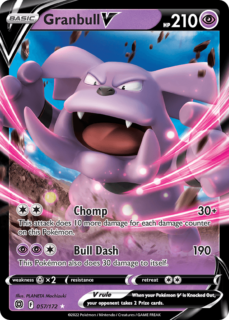 Granbull V Pokémon card
