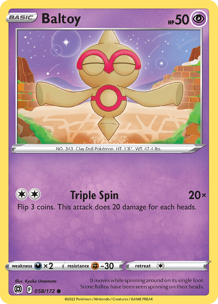 Baltoy Pokémon card
