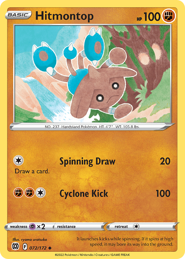 Hitmontop Pokémon card