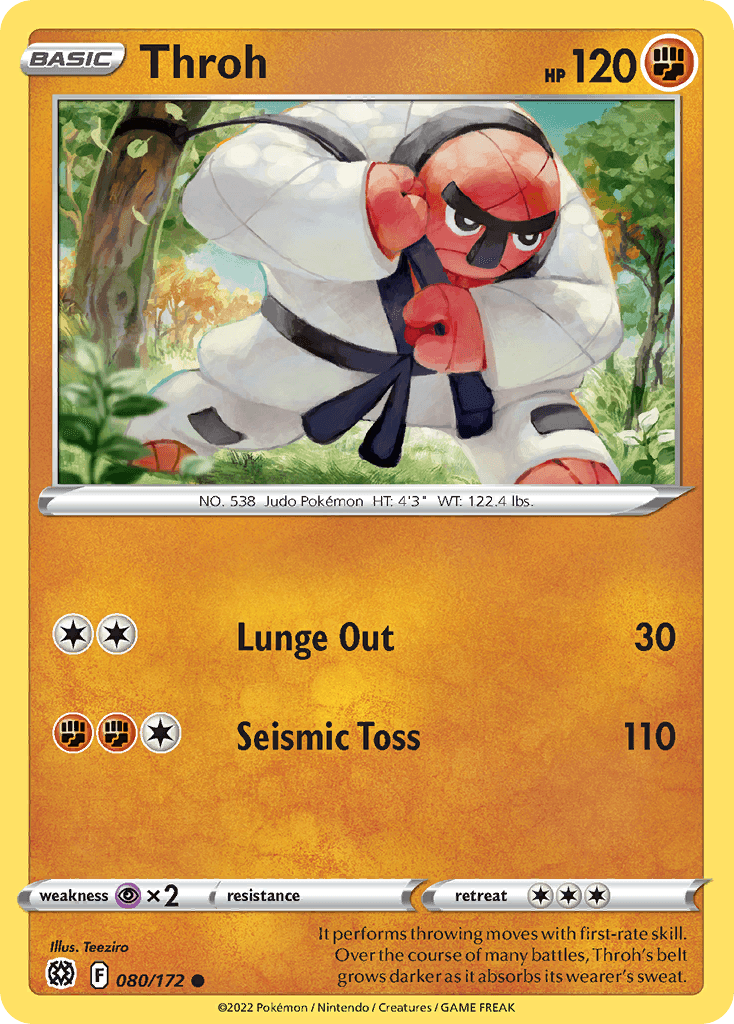 Throh Pokémon card
