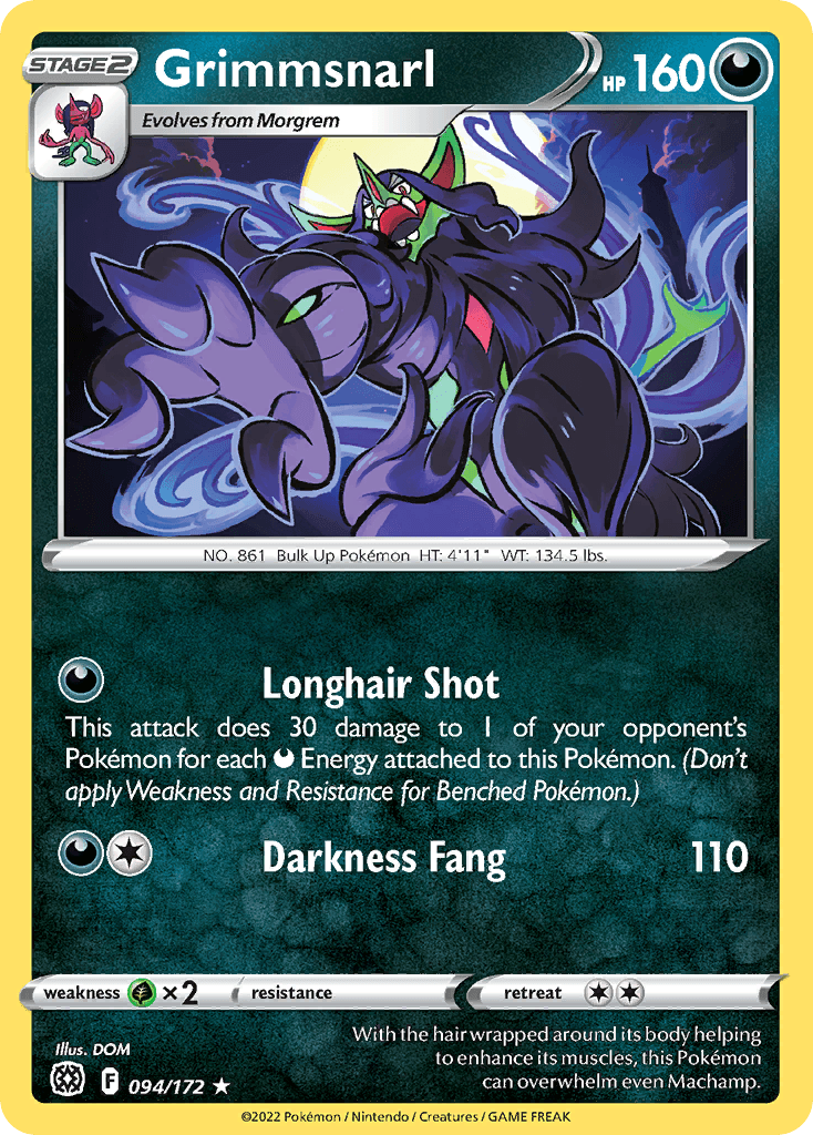 Grimmsnarl Pokémon card