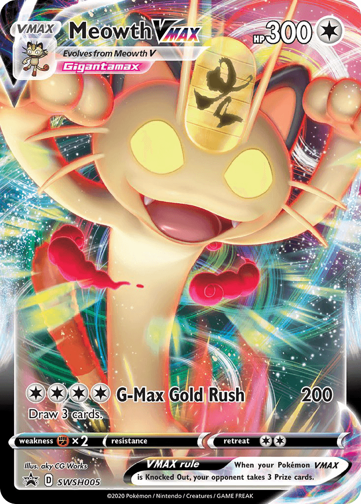 Meowth VMAX Pokémon card