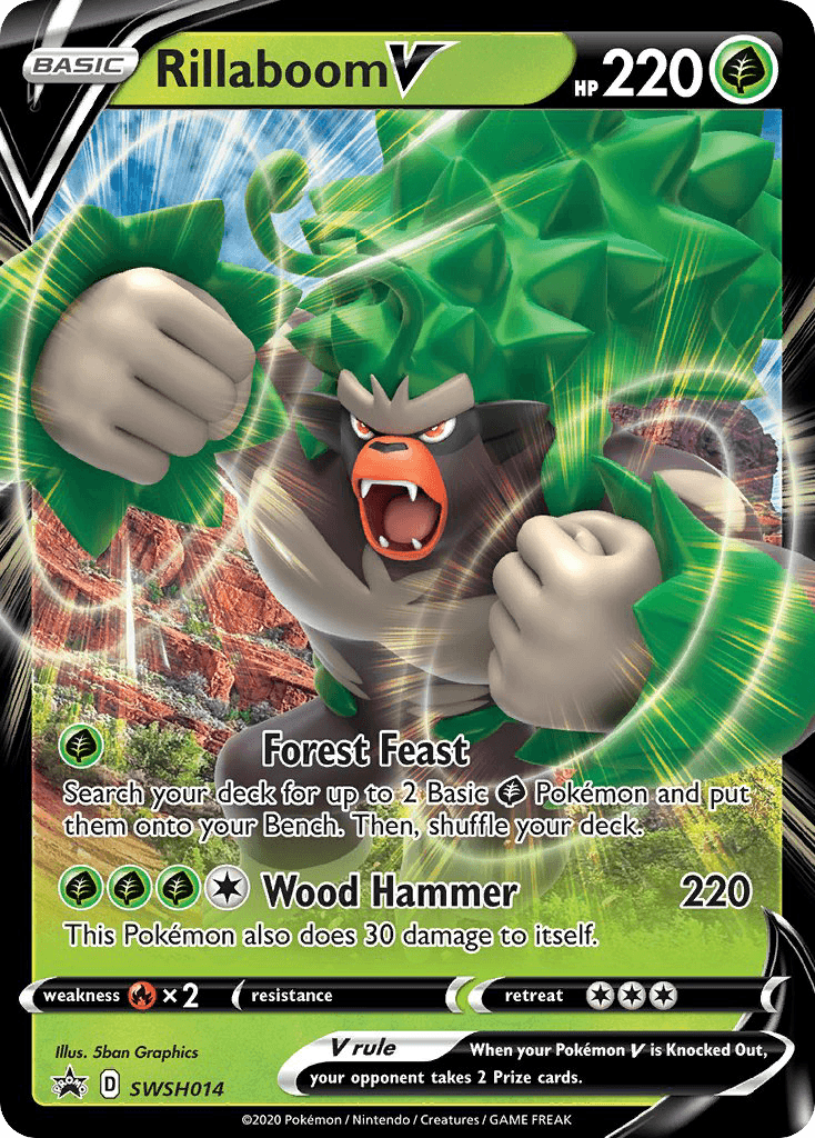 Rillaboom V Pokémon card