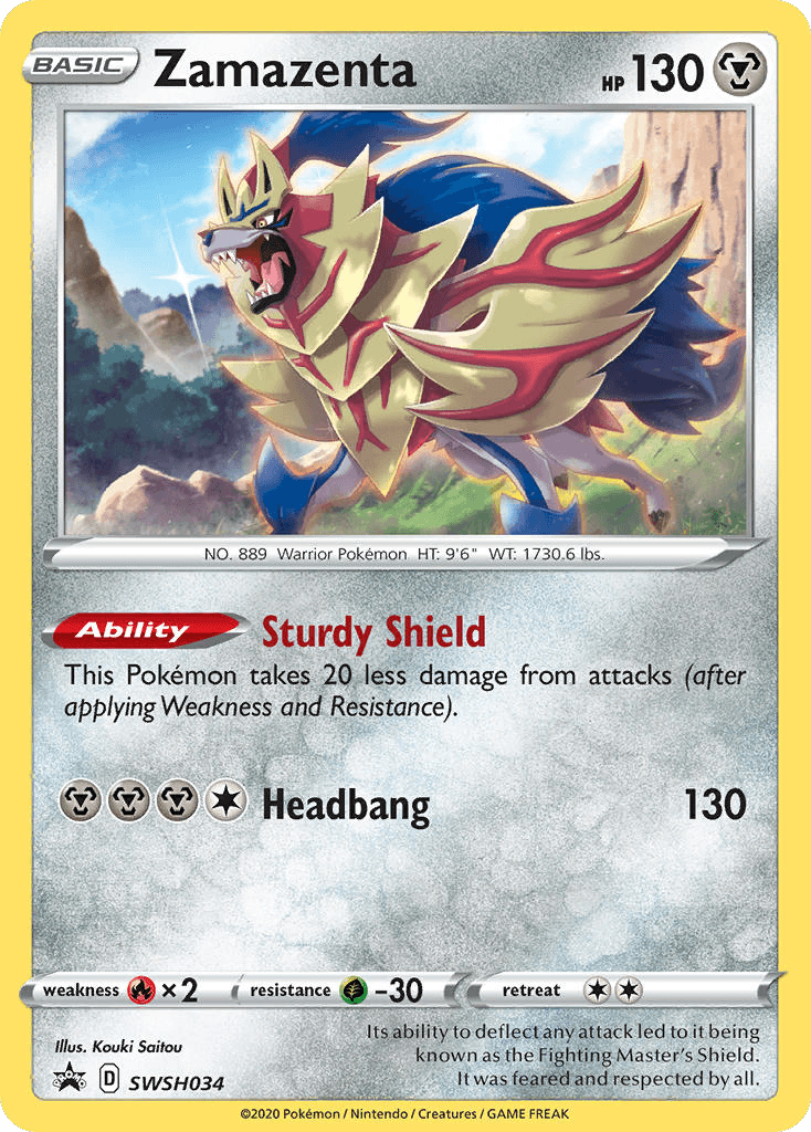 Zamazenta Pokémon card