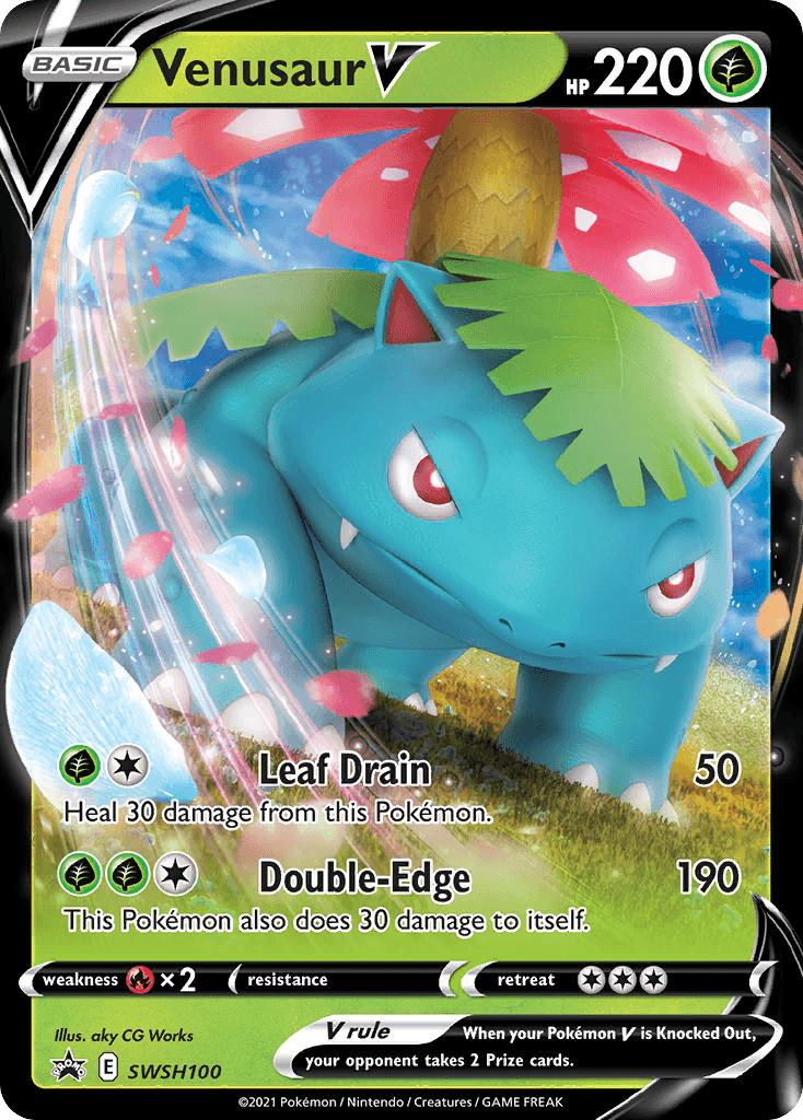 Venusaur V from SWSH Black Star Promos