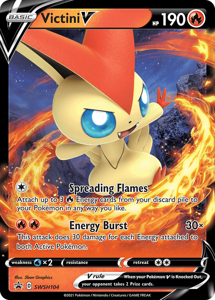 Victini V Pokémon card