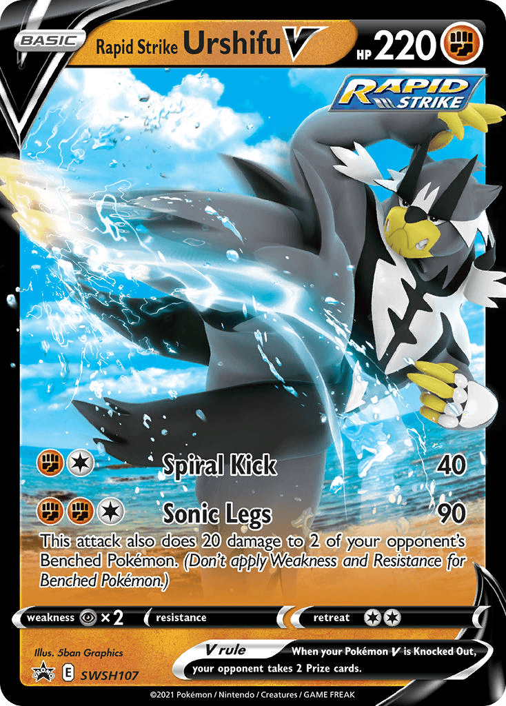 Rapid Strike Urshifu V Pokémon card