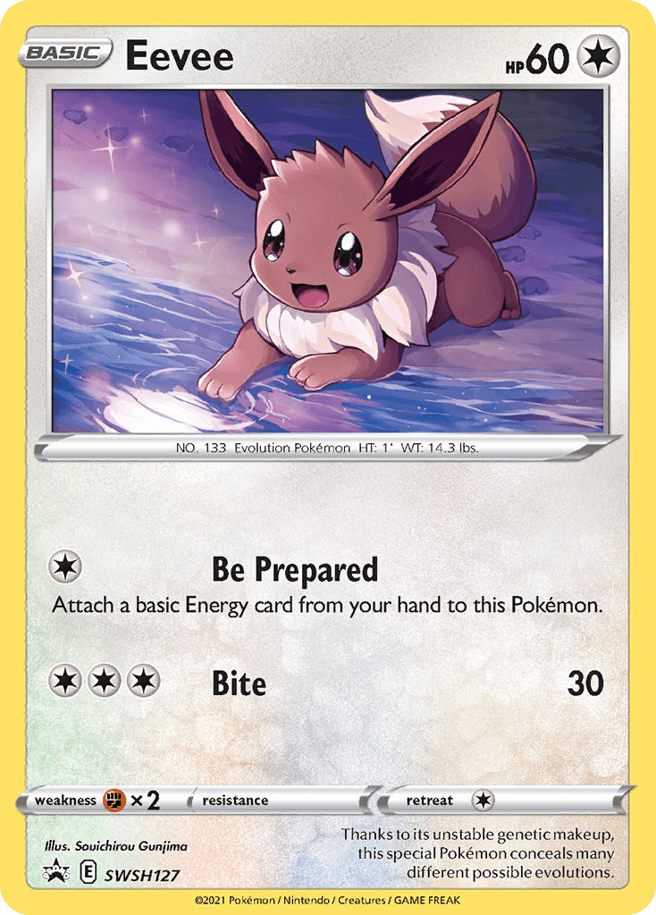Eevee from SWSH Black Star Promos