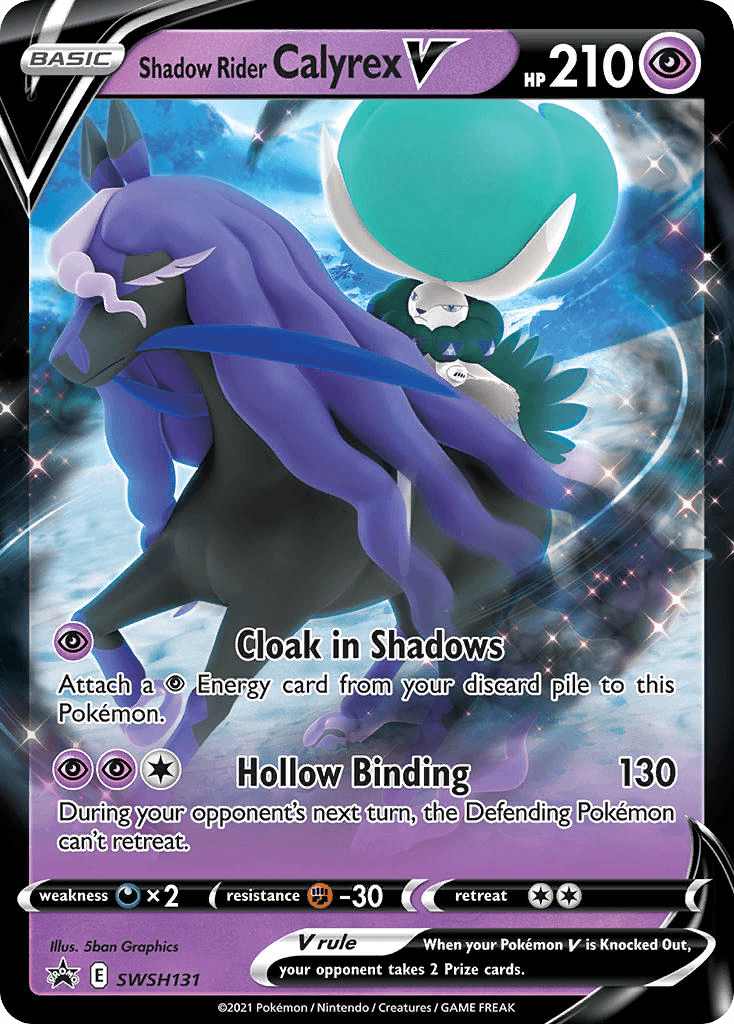 Shadow Rider Calyrex V Pokémon card