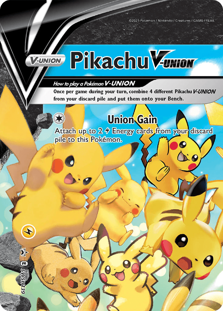 Pikachu V-UNION Pokémon card
