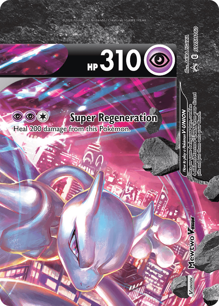 Mewtwo V-UNION from SWSH Black Star Promos