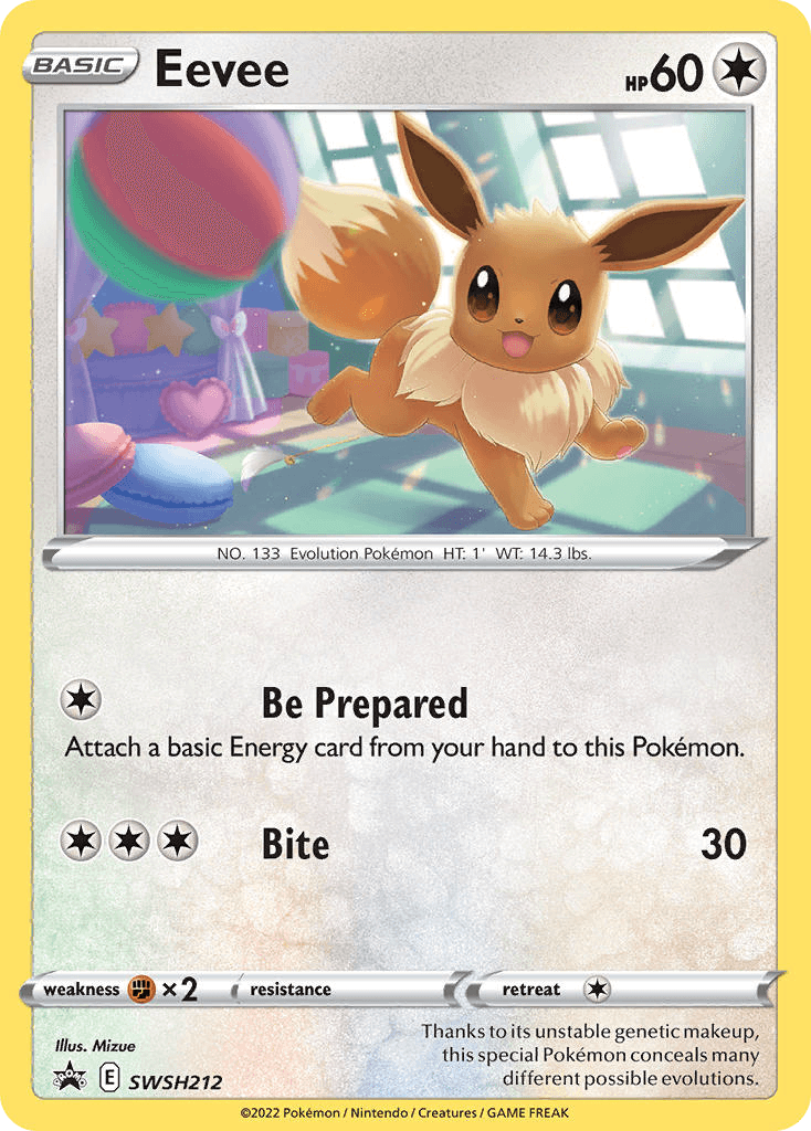 Eevee from SWSH Black Star Promos