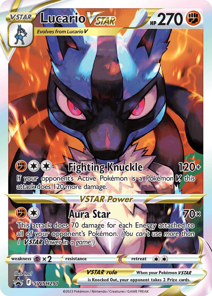 Lucario VSTAR from SWSH Black Star Promos