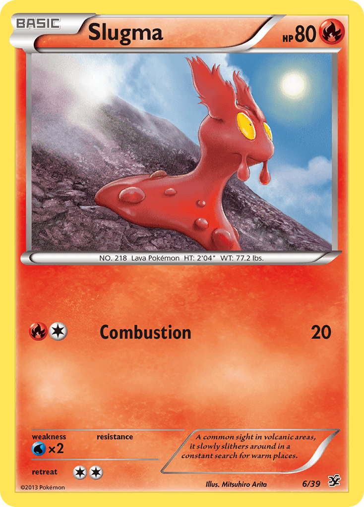 Slugma Pokémon card
