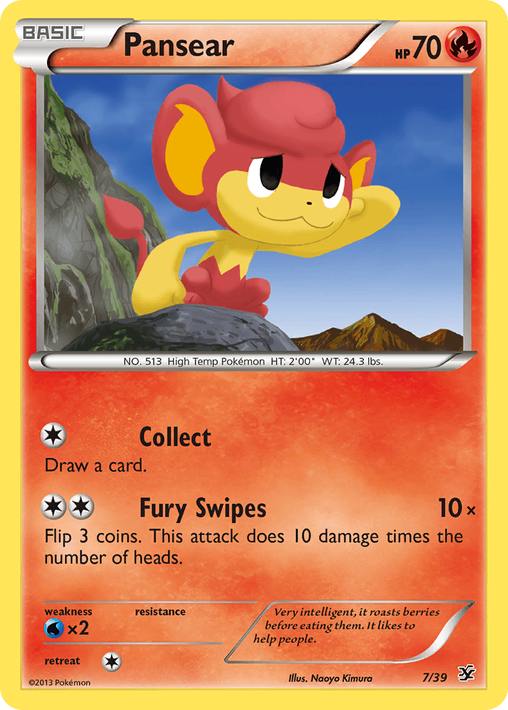 Pansear Pokémon card