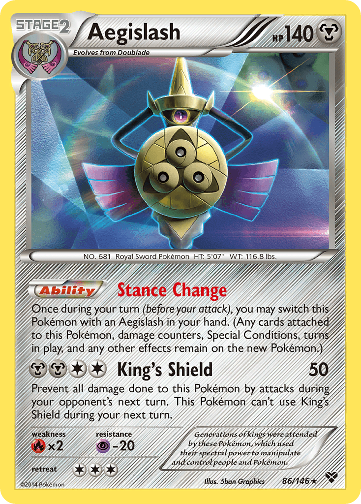 Aegislash Pokémon card