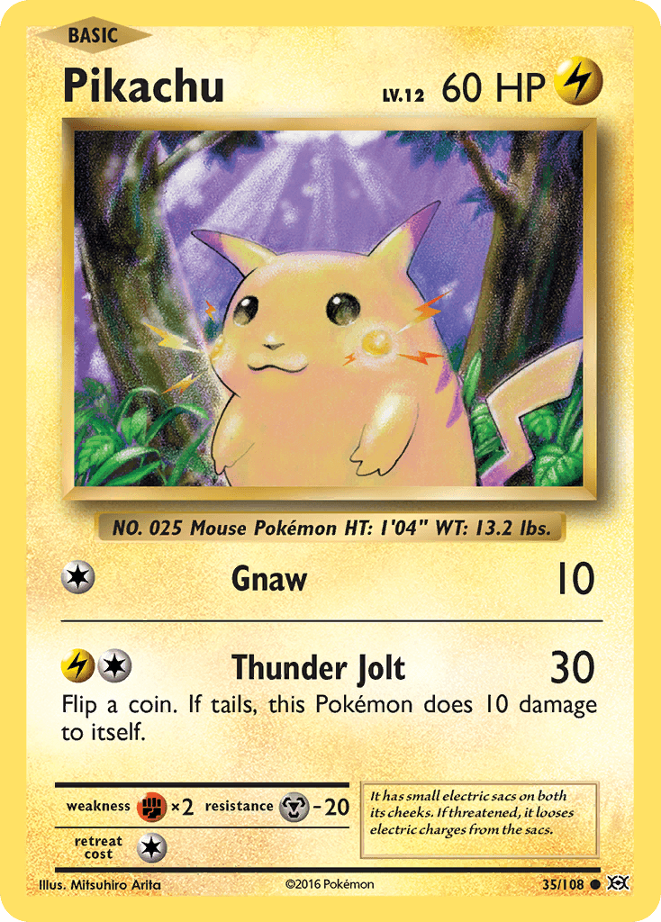 Pikachu from Evolutions