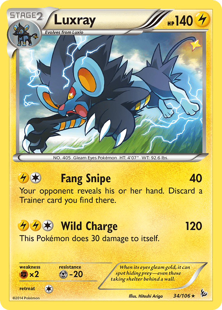 Luxray Pokémon card