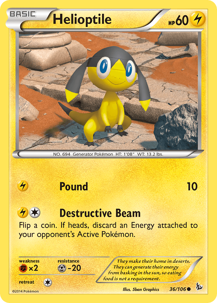 Helioptile Pokémon card