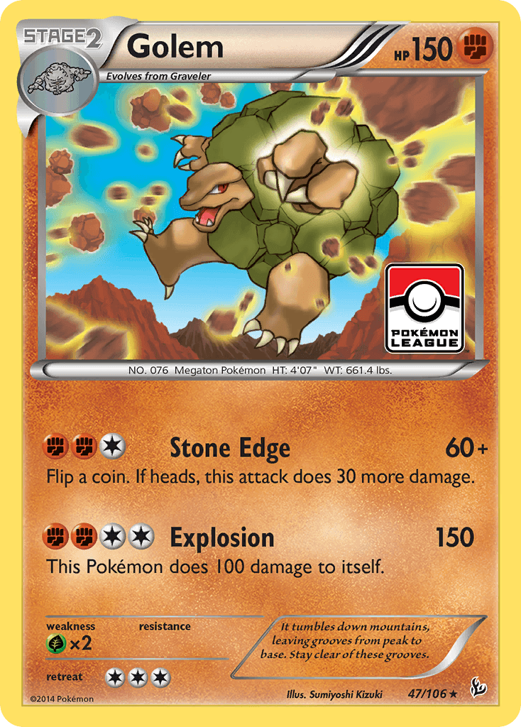 Golem Pokémon card
