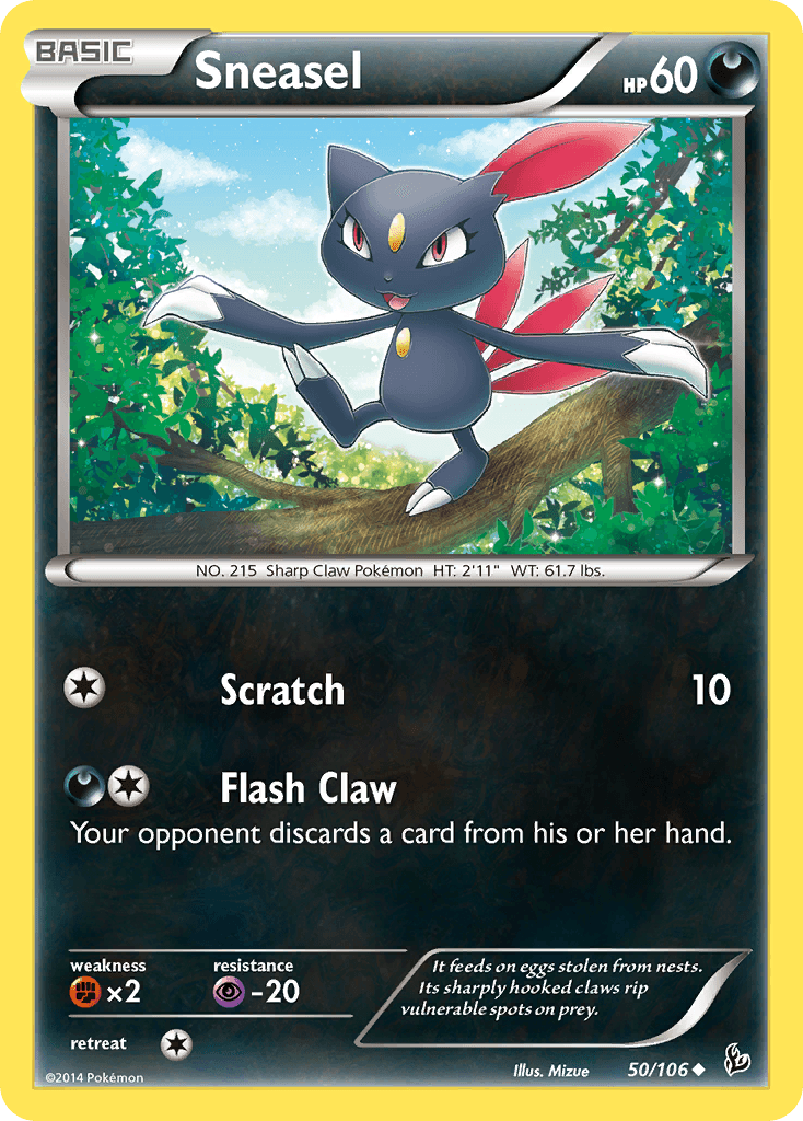 Sneasel Pokémon card