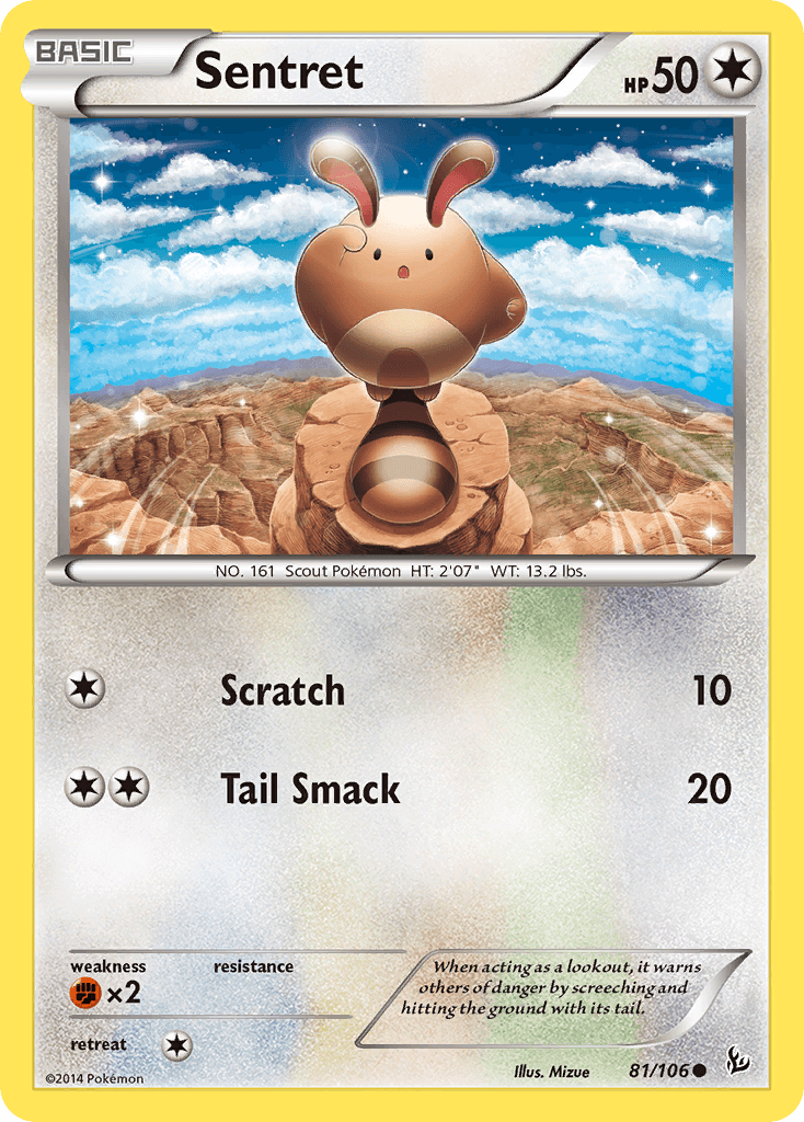 Sentret Pokémon card