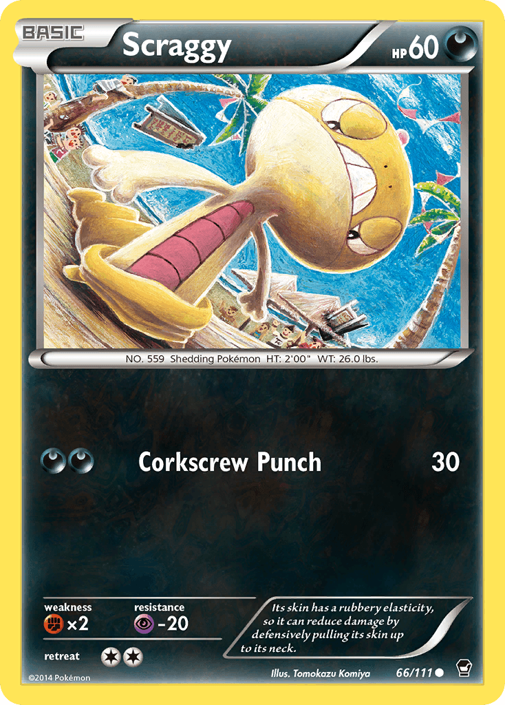 Scraggy Pokémon card