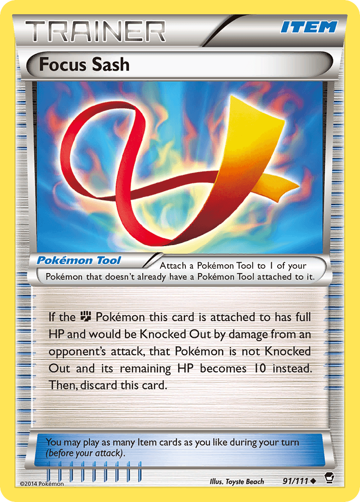 Focus Sash Pokémon card