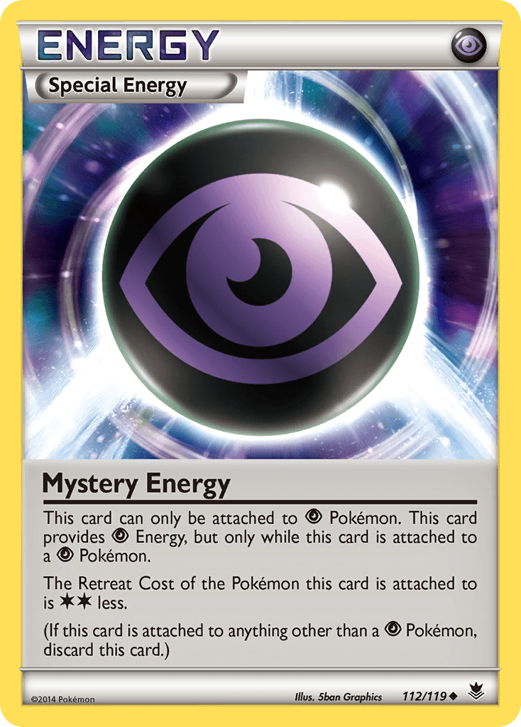 Mystery Energy Pokémon card
