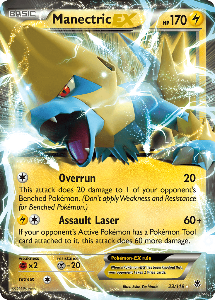Manectric-EX Pokémon card