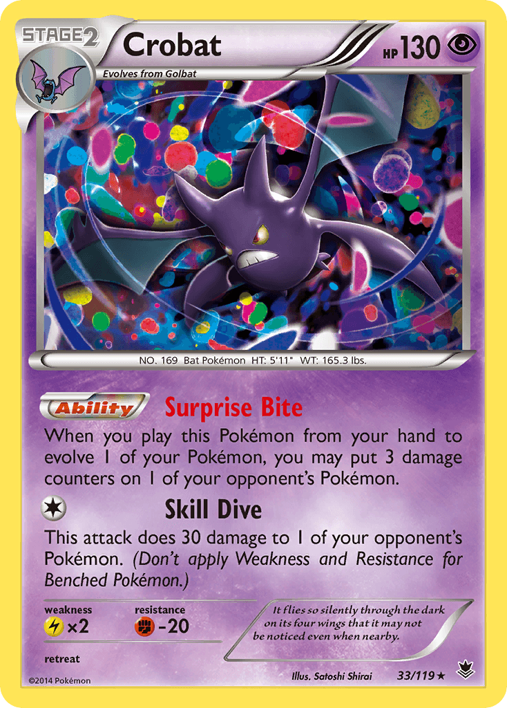 Crobat Pokémon card
