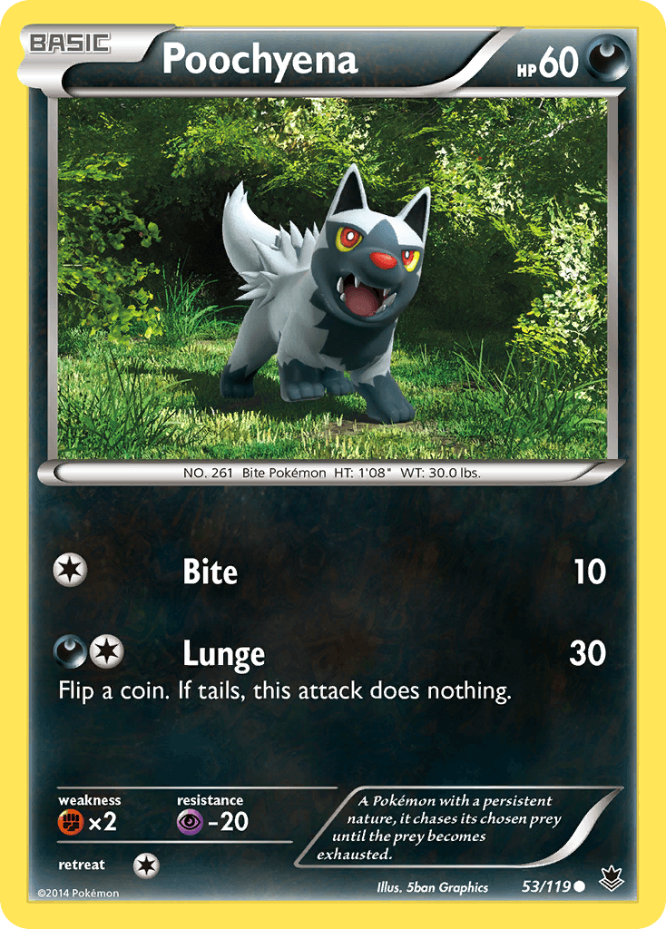 Poochyena Pokémon card