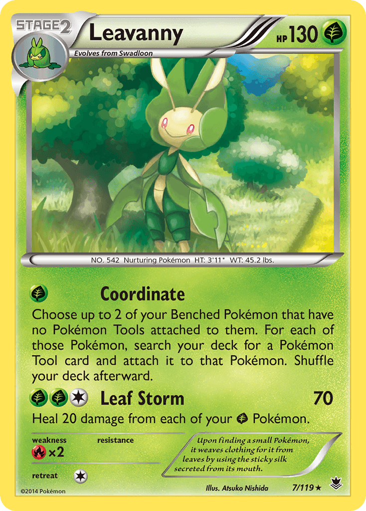 Leavanny Pokémon card
