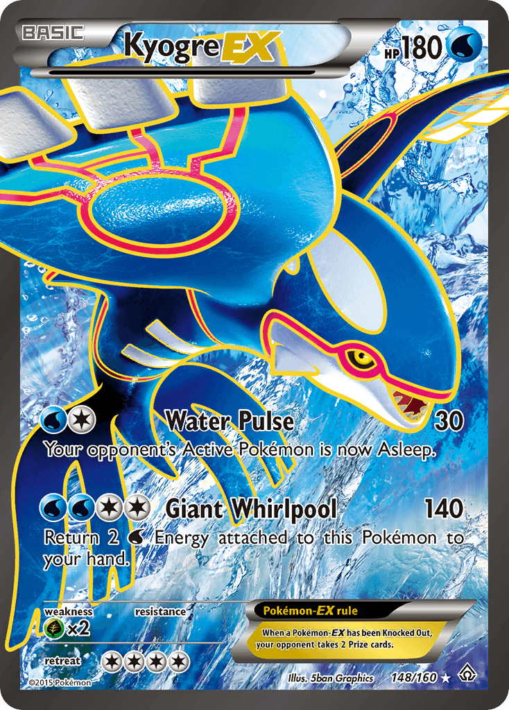 Kyogre-EX from Primal Clash