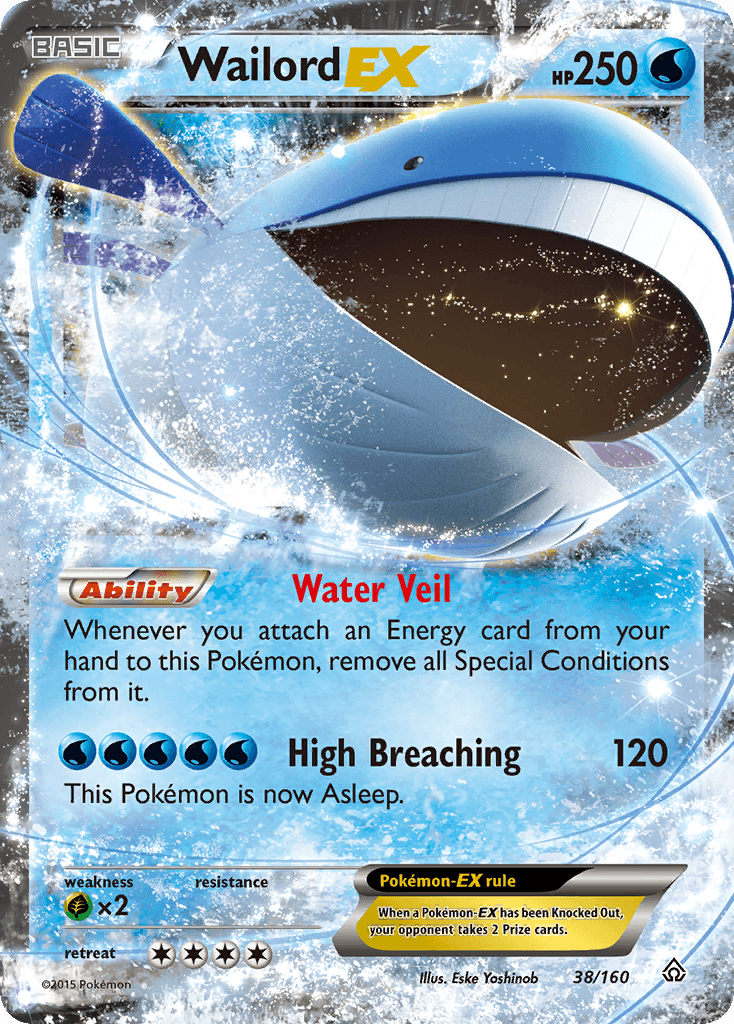 Wailord-EX Pokémon card