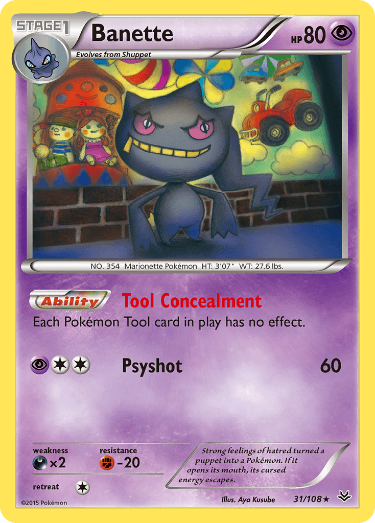 Banette Pokémon card