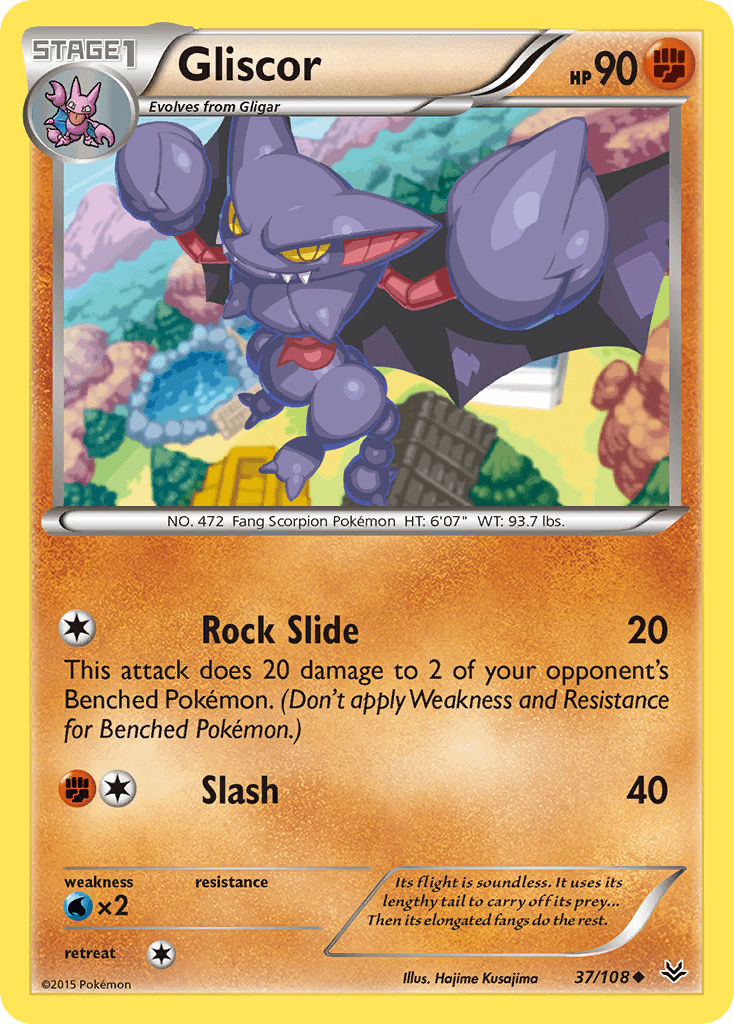 Gliscor Pokémon card