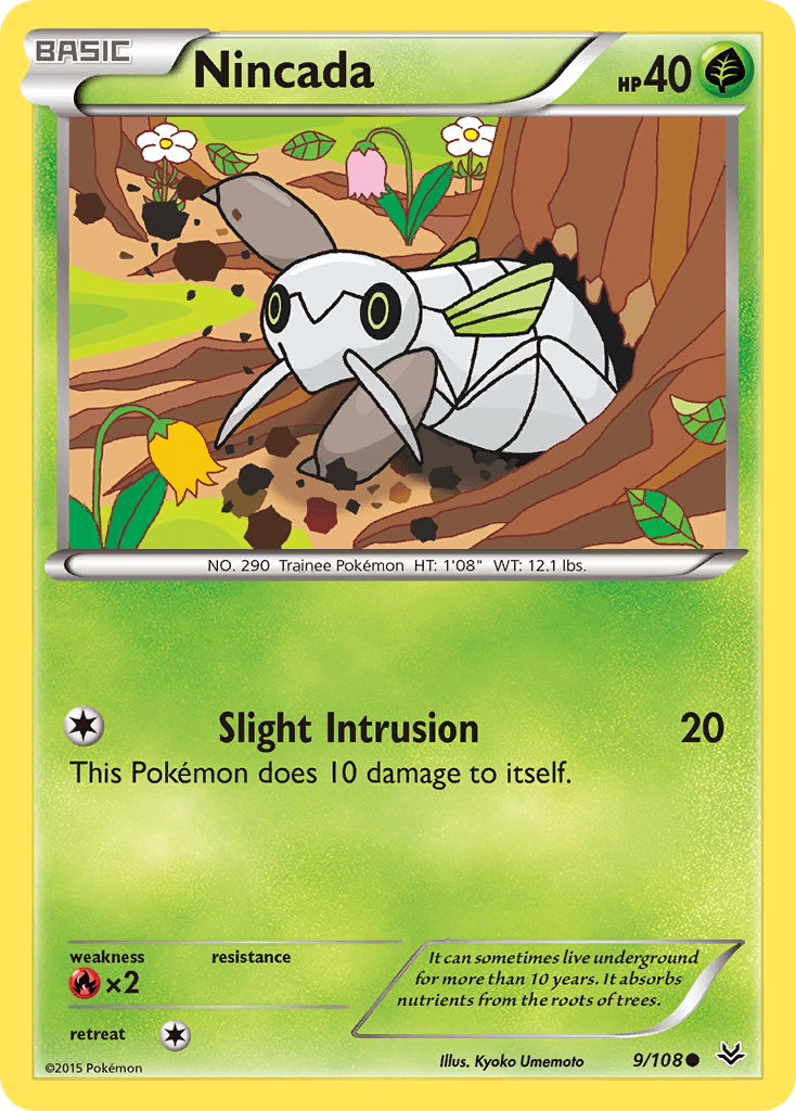 Nincada Pokémon card