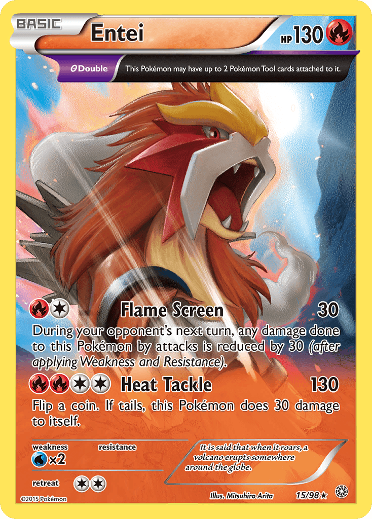 Entei Pokémon card