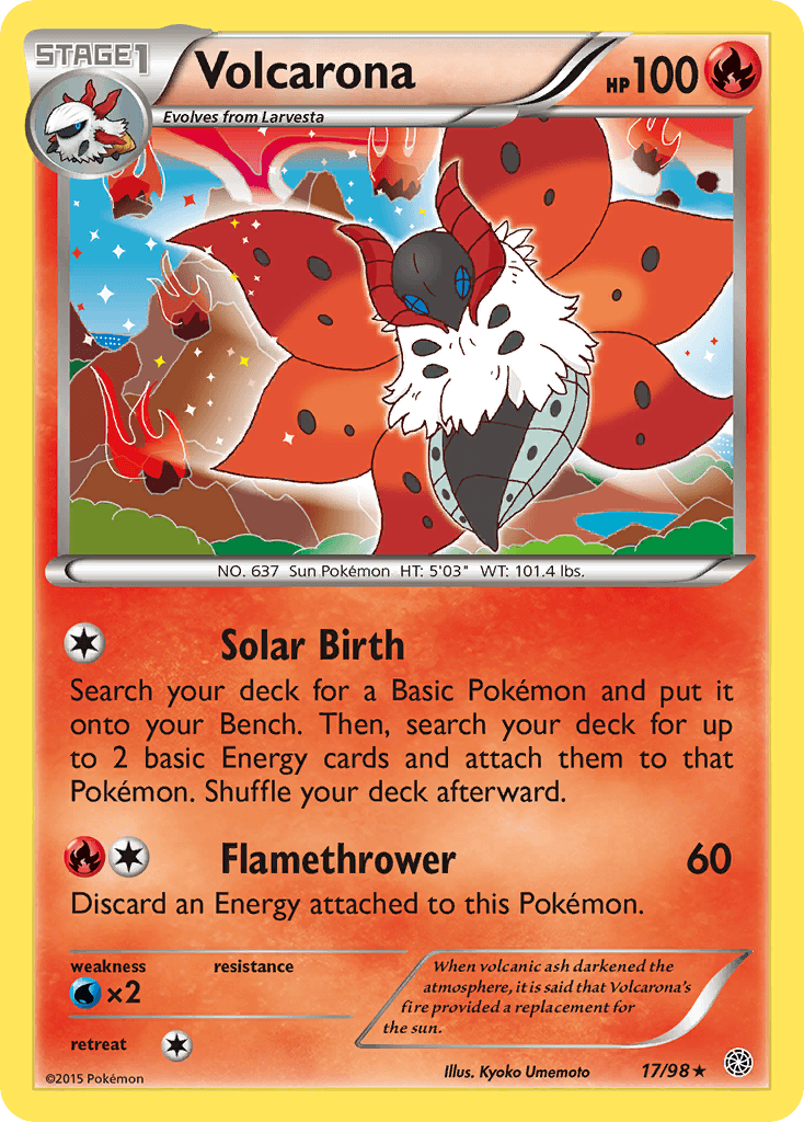 Volcarona Pokémon card