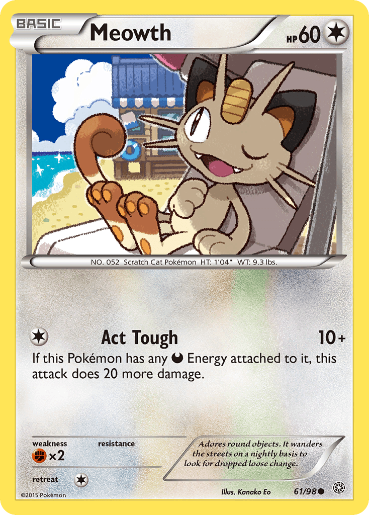 Meowth Pokémon card