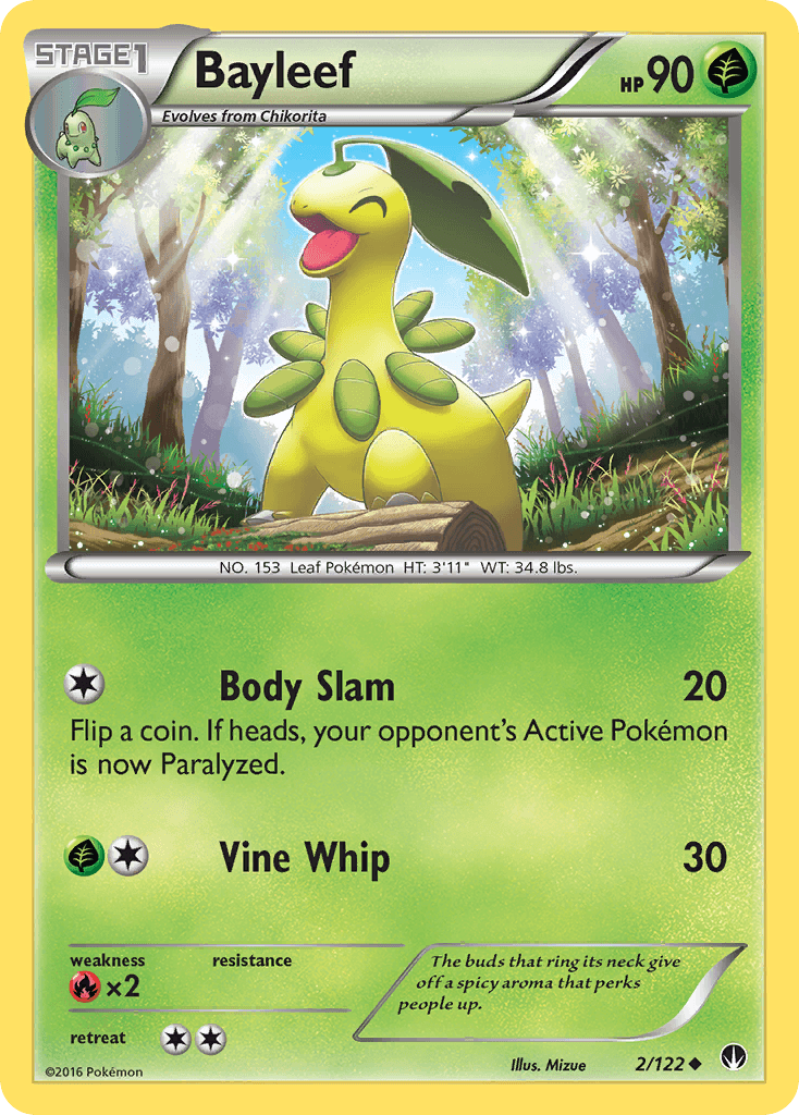 Bayleef Pokémon card