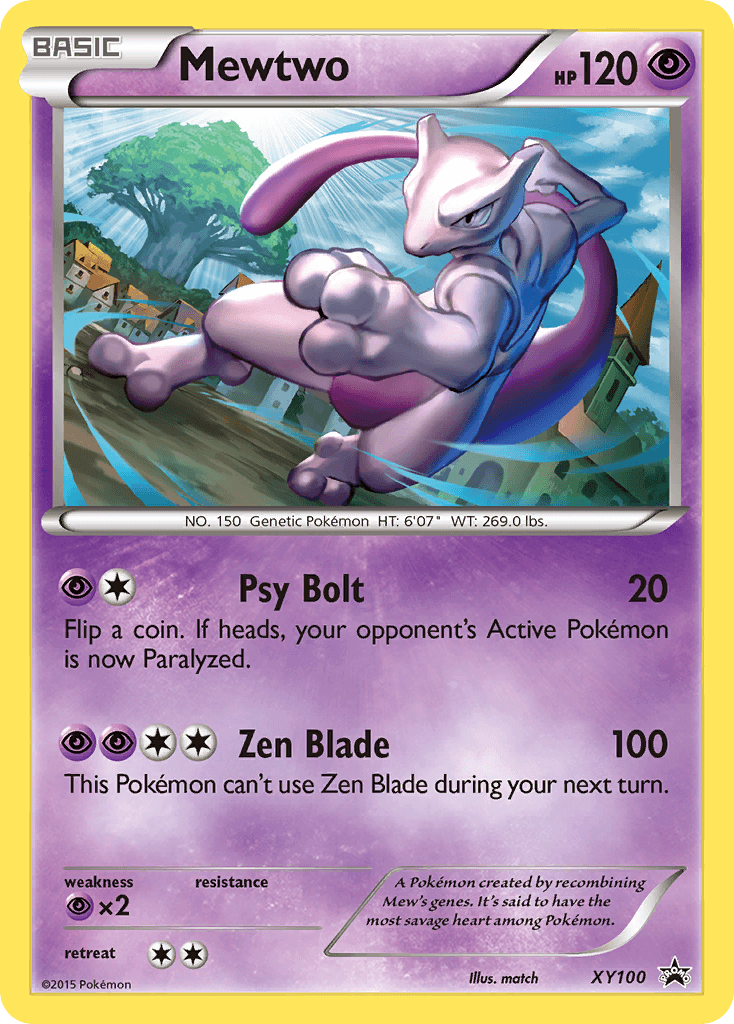 Mewtwo from XY Black Star Promos