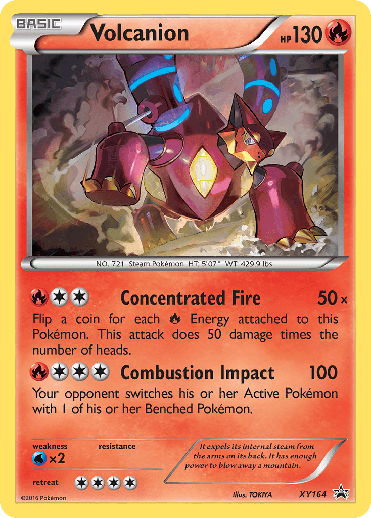 Volcanion Pokémon card