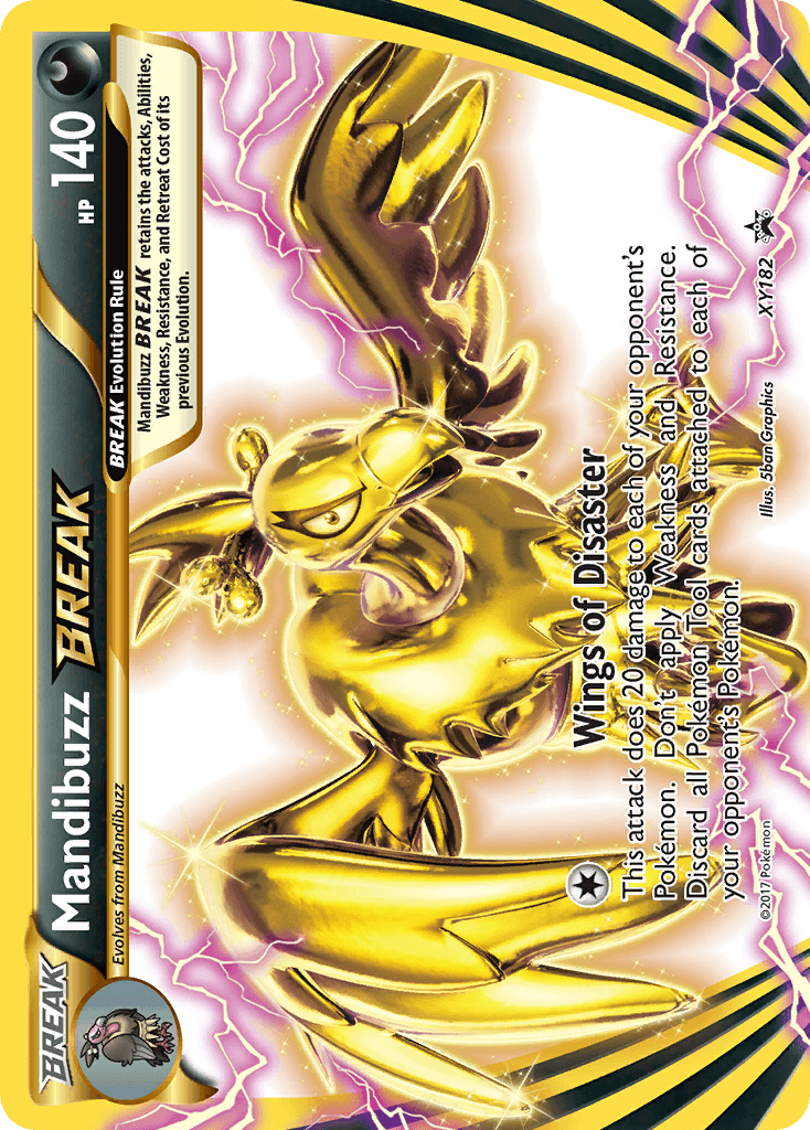 Mandibuzz BREAK Pokémon card