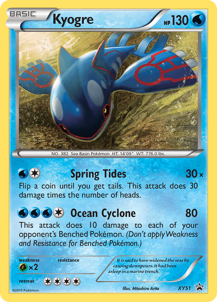 Kyogre from XY Black Star Promos